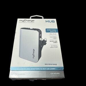 myCharge - HUBXTRA 4400 mAh Portable Charger Lightning And Micro USB For Iphone